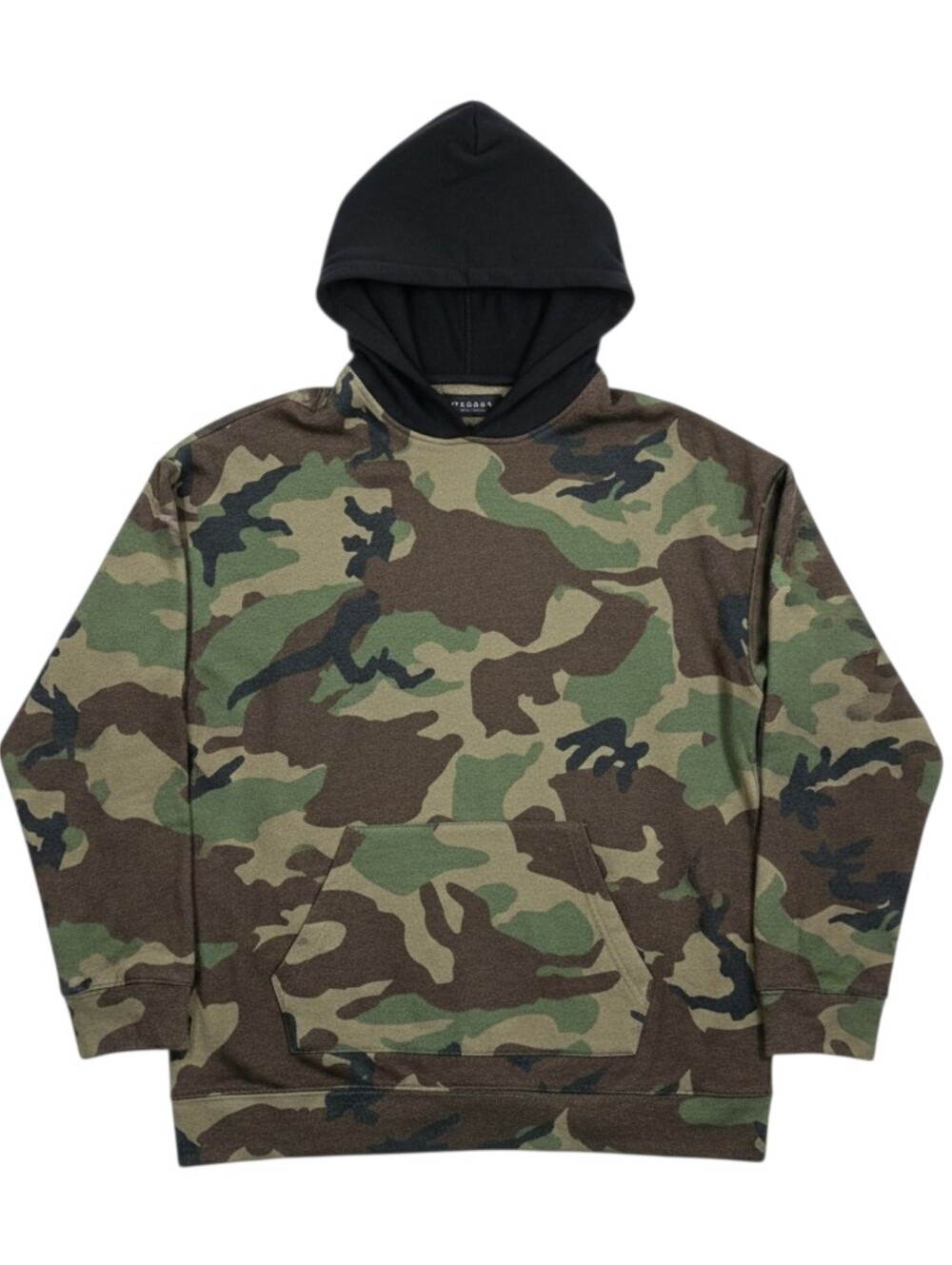 PACSUN Oversized Unisex Camo Hoodie In L